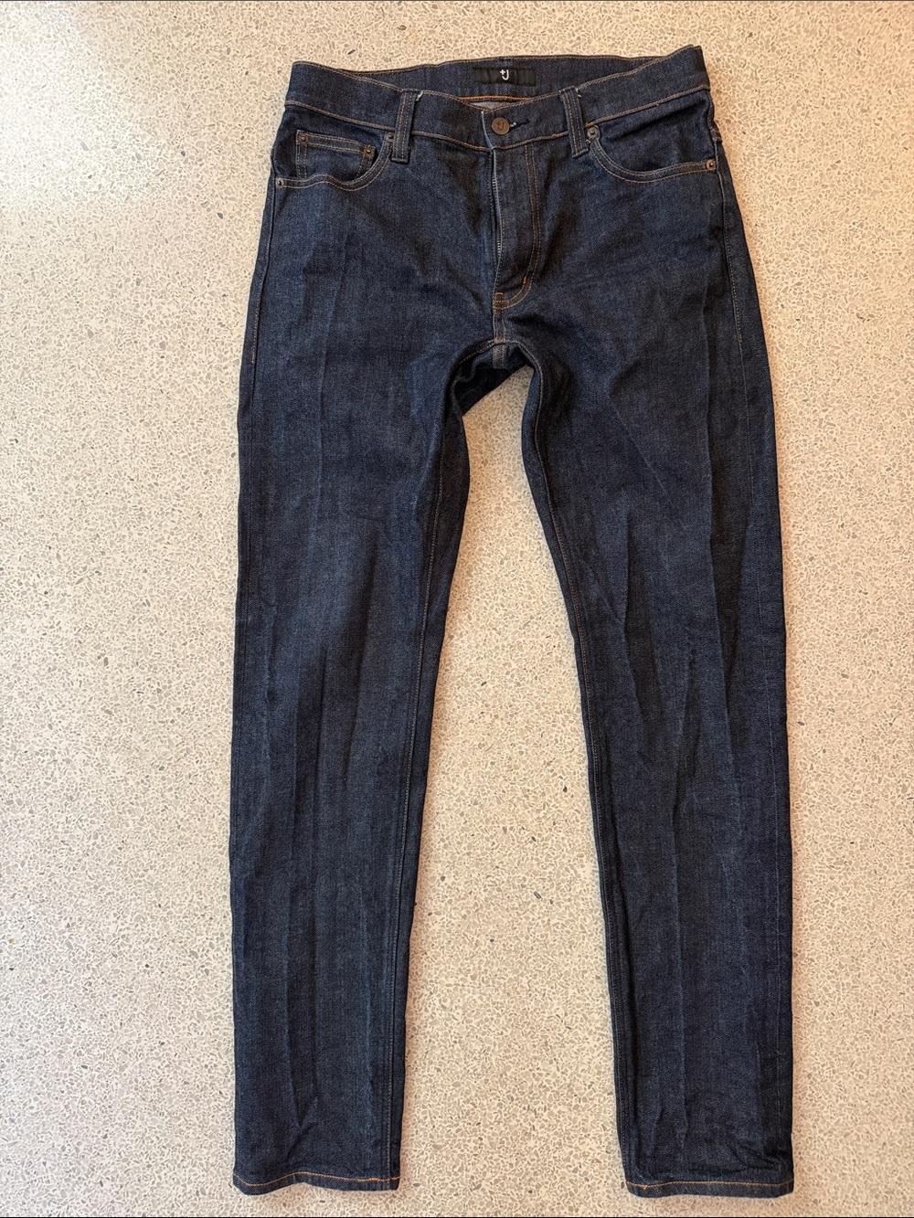 Uniqlo X Jill Sander Rare Selvedge Denim Men's Raw Indigo Slim Fit Jeans 31 x 34